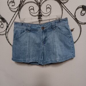 TOMMY HILFIGER stretch cotton jean shorts, 10